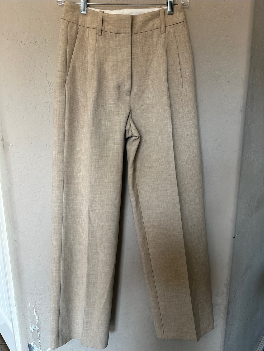 Wilfred Beige Tailored Wide-Leg Trousers